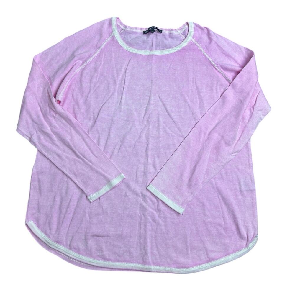 Elliott Lauren Women’s XL Pink 100% Cotton Long Sleeve Top – Lightweight Casual